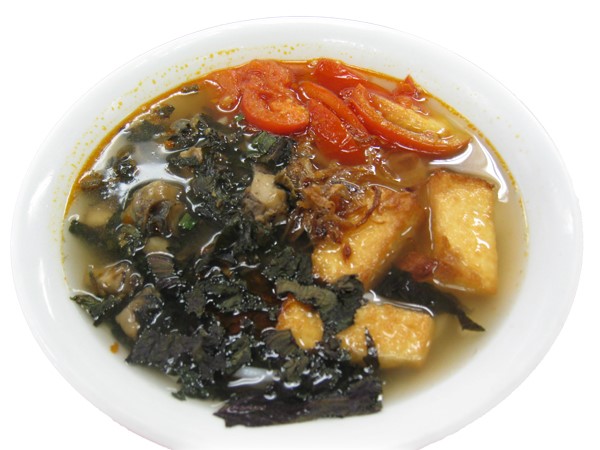 Bún ốc – Snail and crispy tofu soup